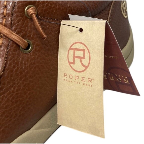 Roper Chukka Boots Men\'s Size 7.5 D Brown Clearcut Low Leather